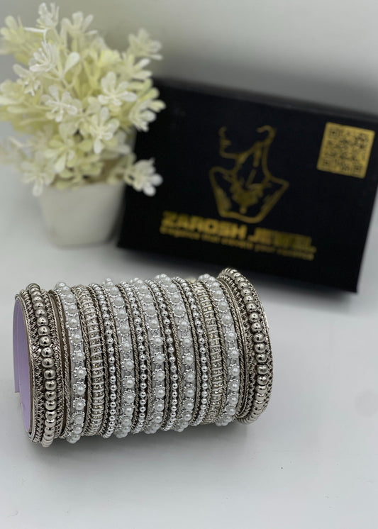 Anaya Bangle Set by Zarosh Jewel
