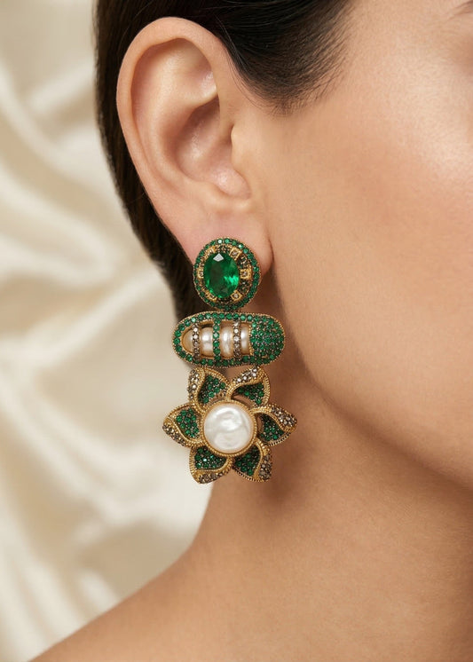 Areej Earrings by Zarosh Jewel
