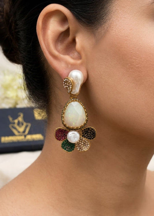 Arij Drop Earring by Zarosh Jewel