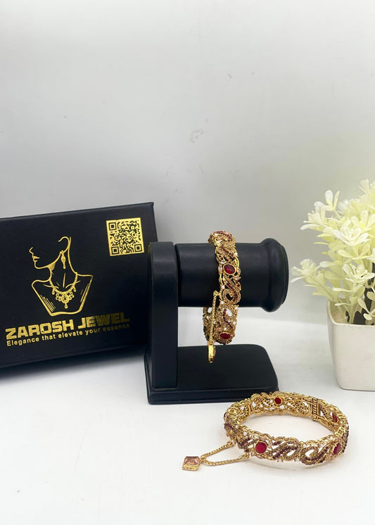 Barira Bangles Openable by Zarosh Jewel