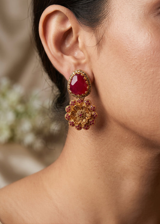 Basma Traditional Earring by Zarosh Jewel
