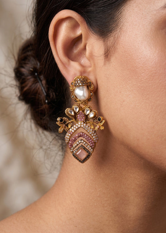 Bilqis Premium Earring by Zarosh Jewel