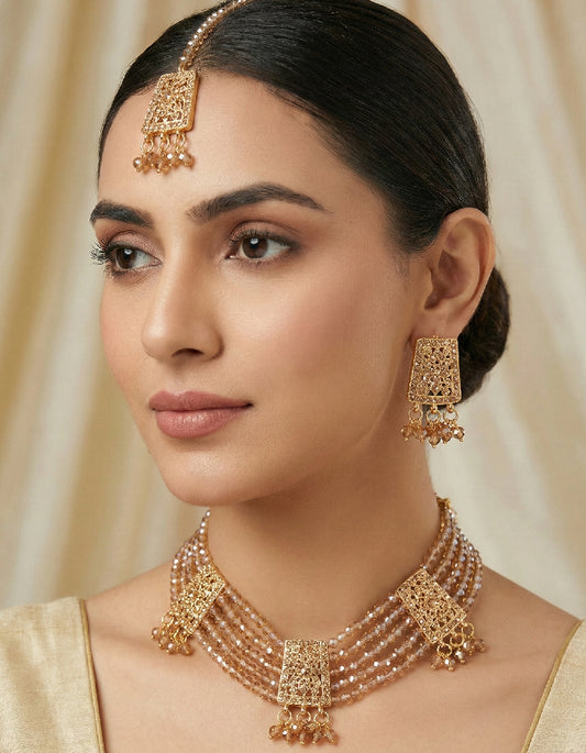 Classic Choker Set by Zarosh Jewel