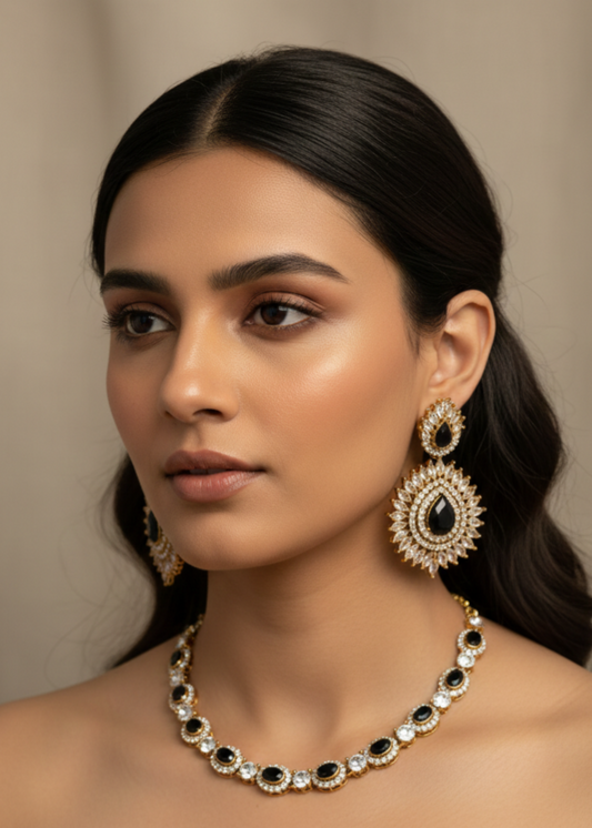Eshaan Necklace Set by Zarosh Jewel