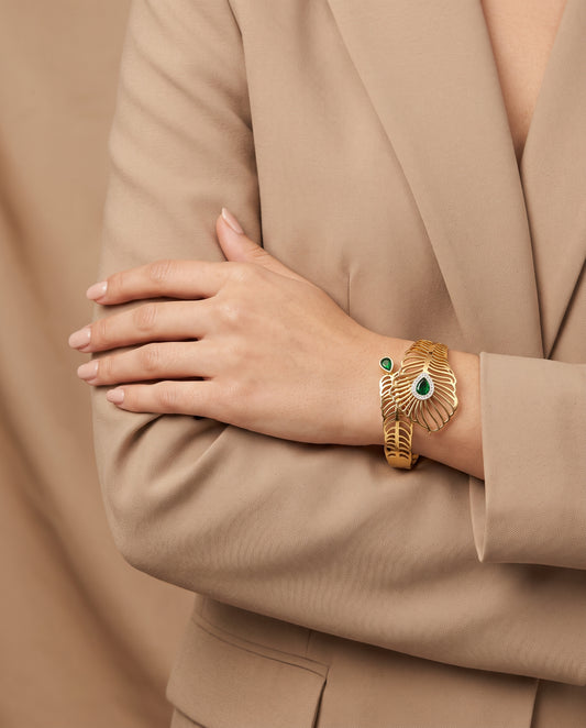 Fajr Openable Bracelet by Zarosh Jewel