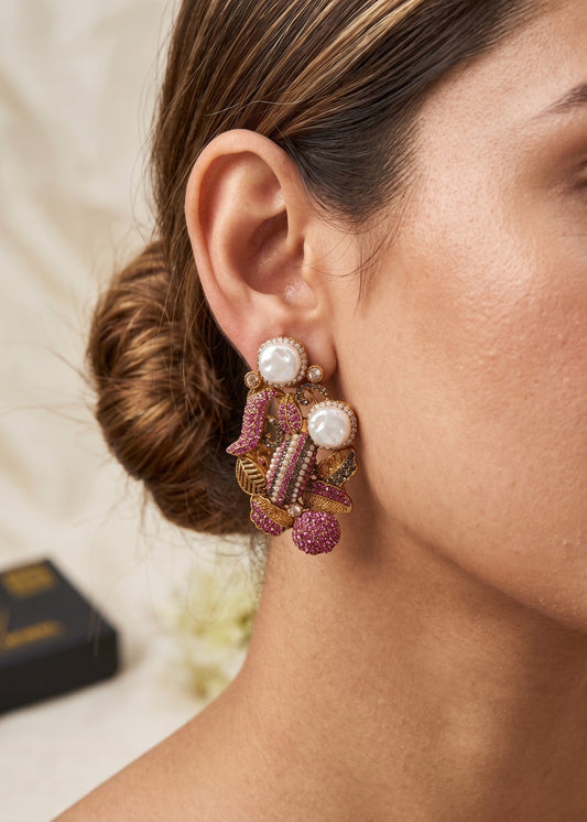 Habiba Premium Earring by Zarosh Jewel