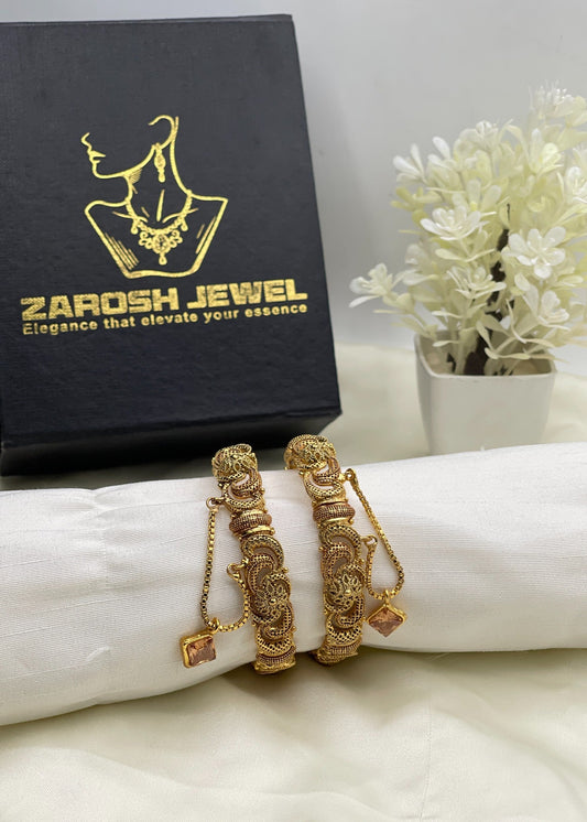 Ilham Adjustable Bangle by Zarosh Jewel