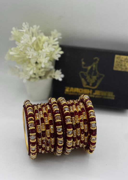 Inaya Bangle Set by Zarosh Jewel