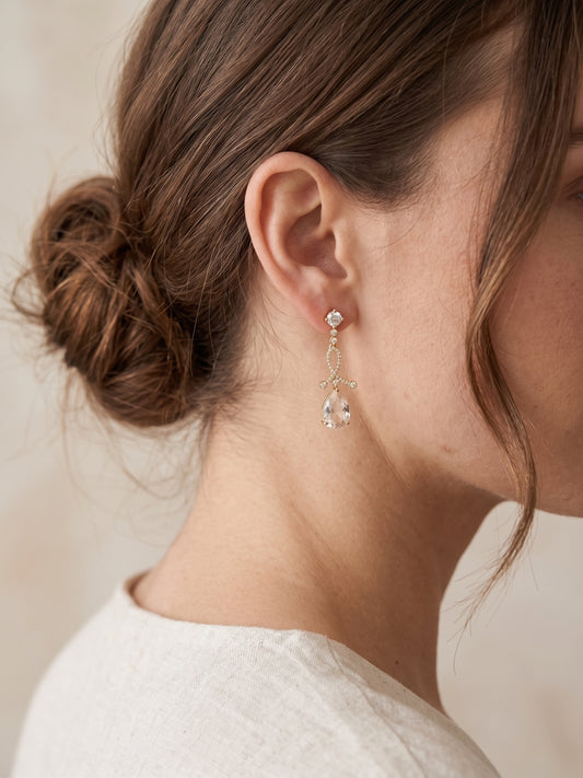 Lehrein Drop Earrings by Zarosh Jewel