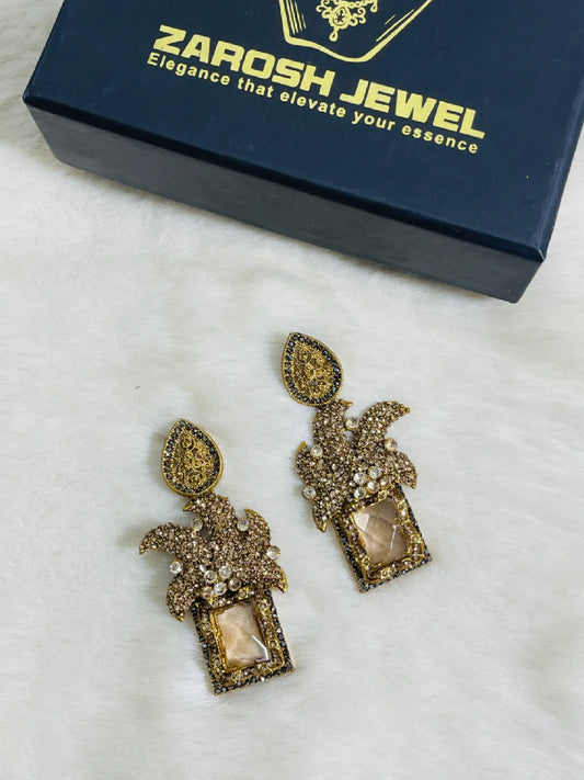 Maharaja Dangle Earrings | ZAROSH JEWEL