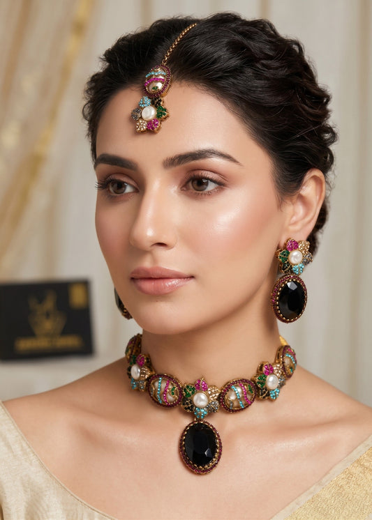 Minha Choker Set by Zarosh Jewel