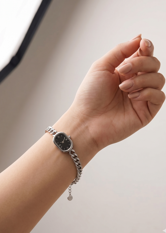 Nazia Silver Bracelet by Zarosh Jewel