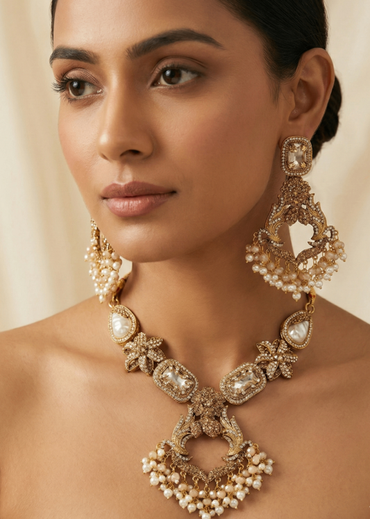 Royal charm Choker Set by Zarosh Jewel