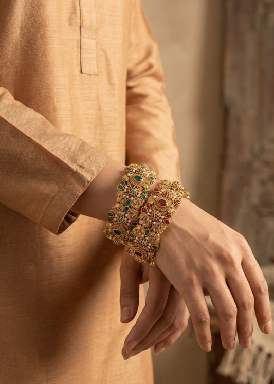 Royal-taj Openable Bangle by Zarosh Jewel