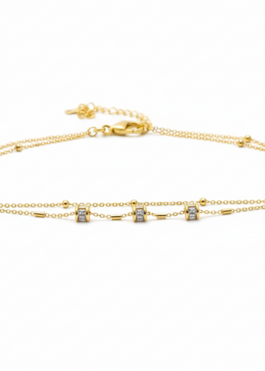 Safina Layered Bracelet by Zarosh Jewel