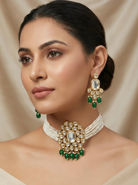 The Celestia Leaf Choker Set