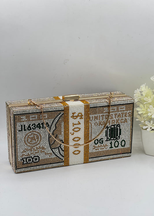 Zara Luxury Crystal Clutch by Zarosh Jewel