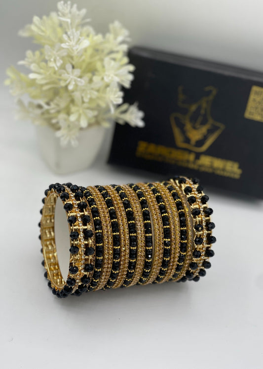 Zarrin Bangle Set by Zarosh Jewel