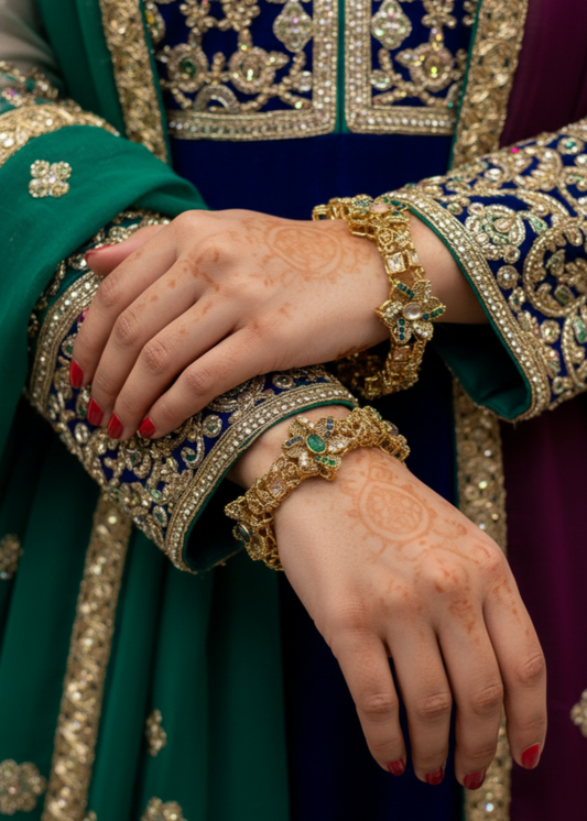 Zuhra Bangles Openable by Zarosh Jewel