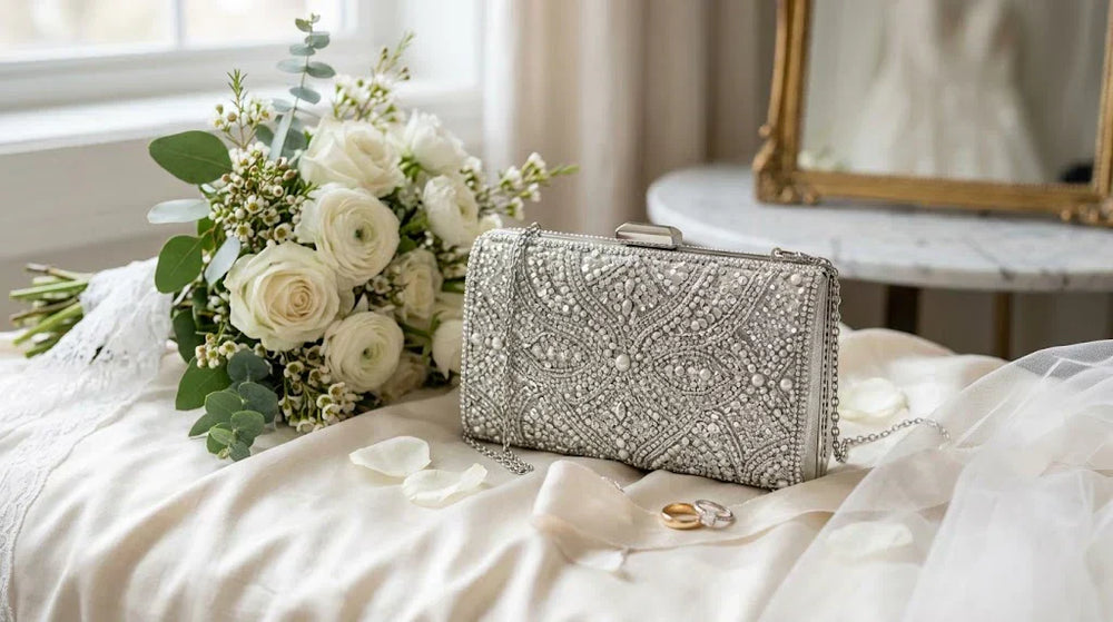 Silver Bridal Clutch Bag: Add Timeless Shine to Your Big Day