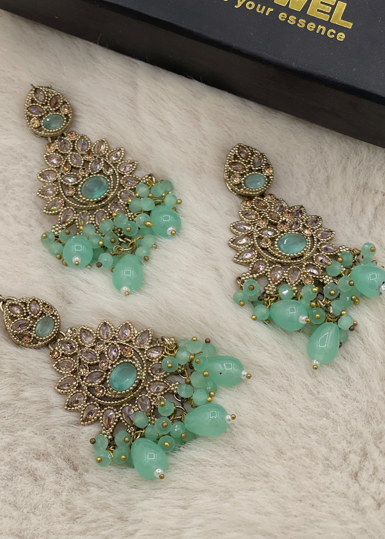 Zeba Kundan Earring & Tikka | ZAROSH JEWEL