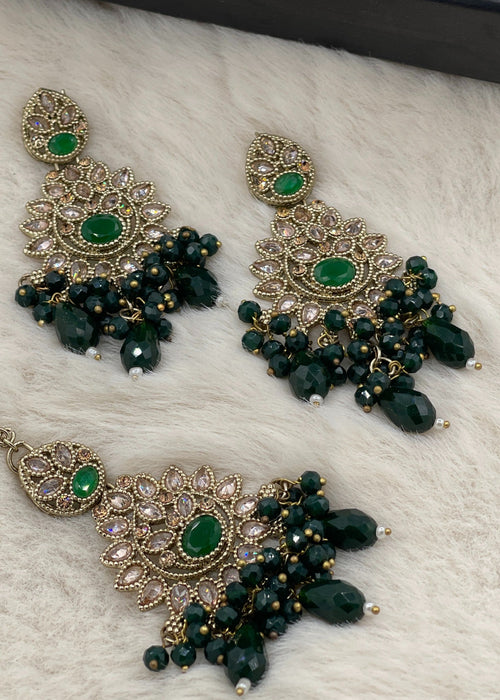 Zeba Kundan Earring & Tikka | ZAROSH JEWEL