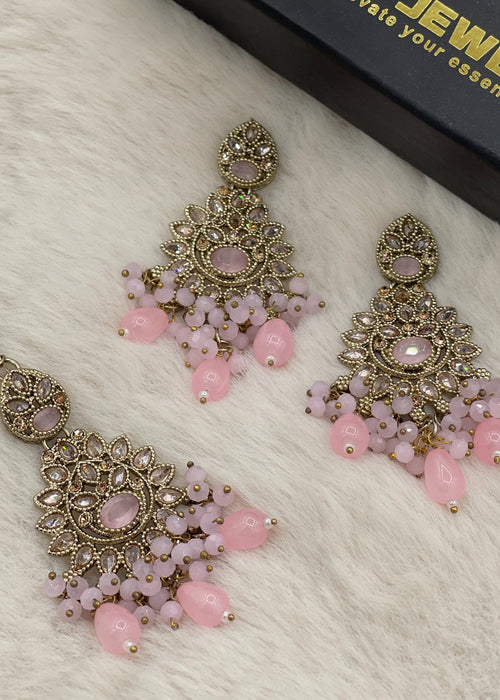 Zeba Kundan Earring & Tikka | ZAROSH JEWEL
