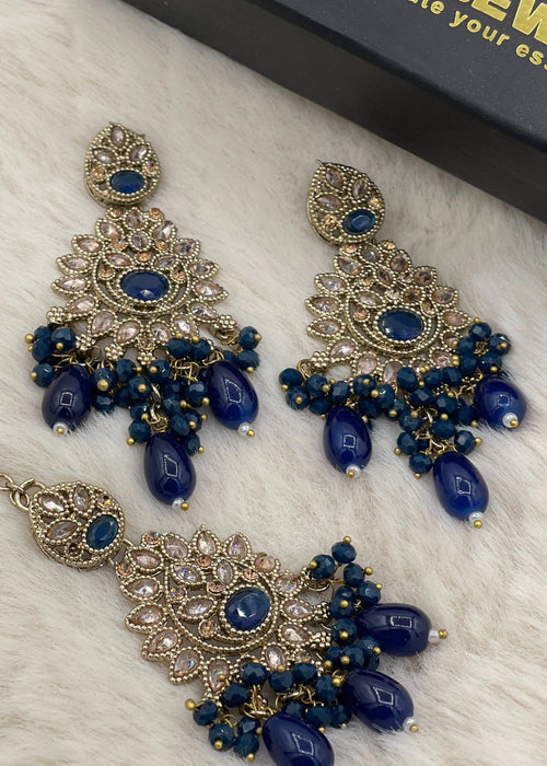 Zeba Kundan Earring & Tikka | ZAROSH JEWEL