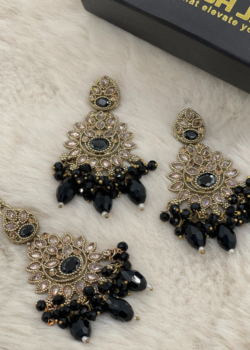 Zeba Kundan Earring & Tikka | ZAROSH JEWEL
