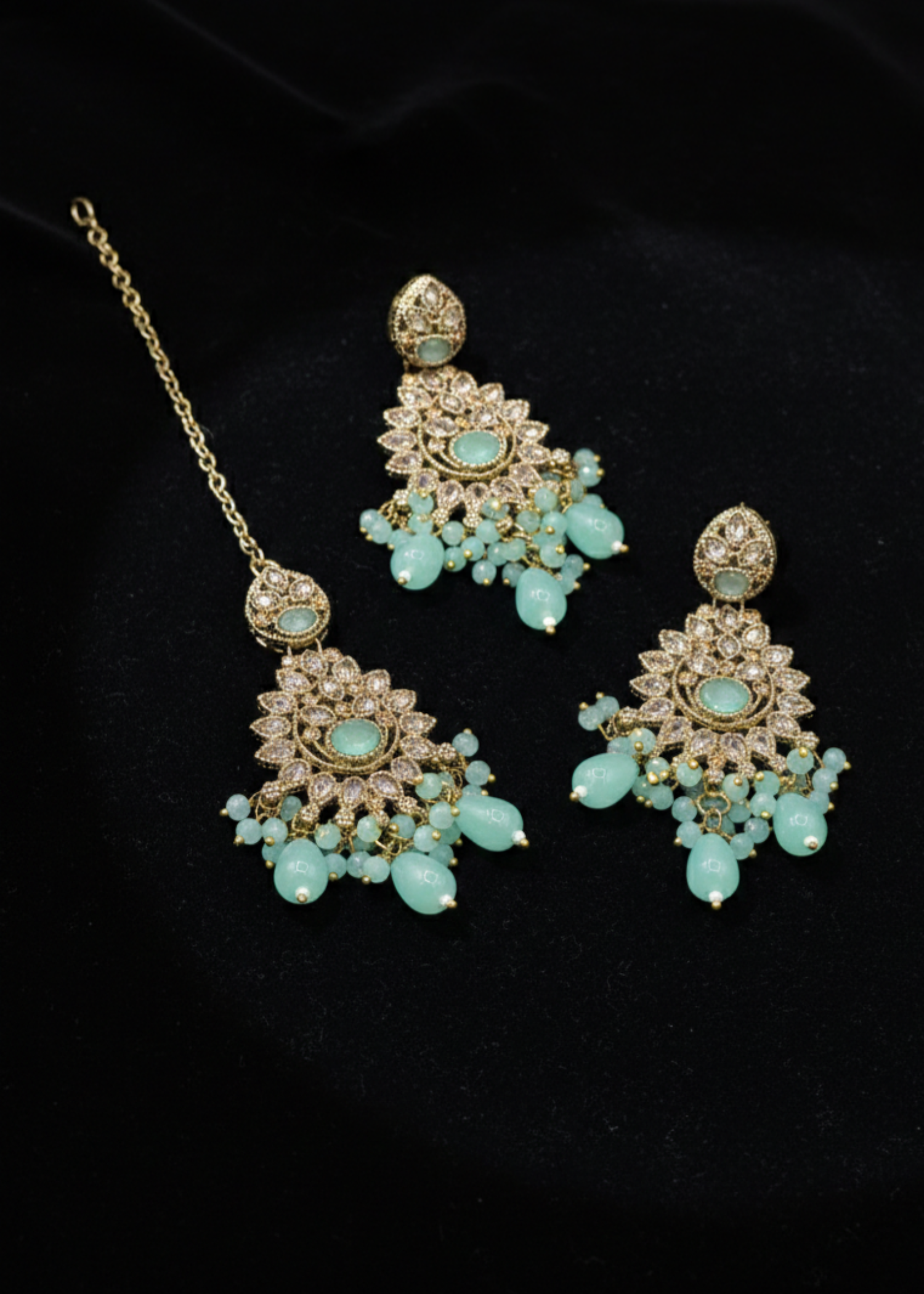 Zeba Kundan Earring & Tikka | ZAROSH JEWEL