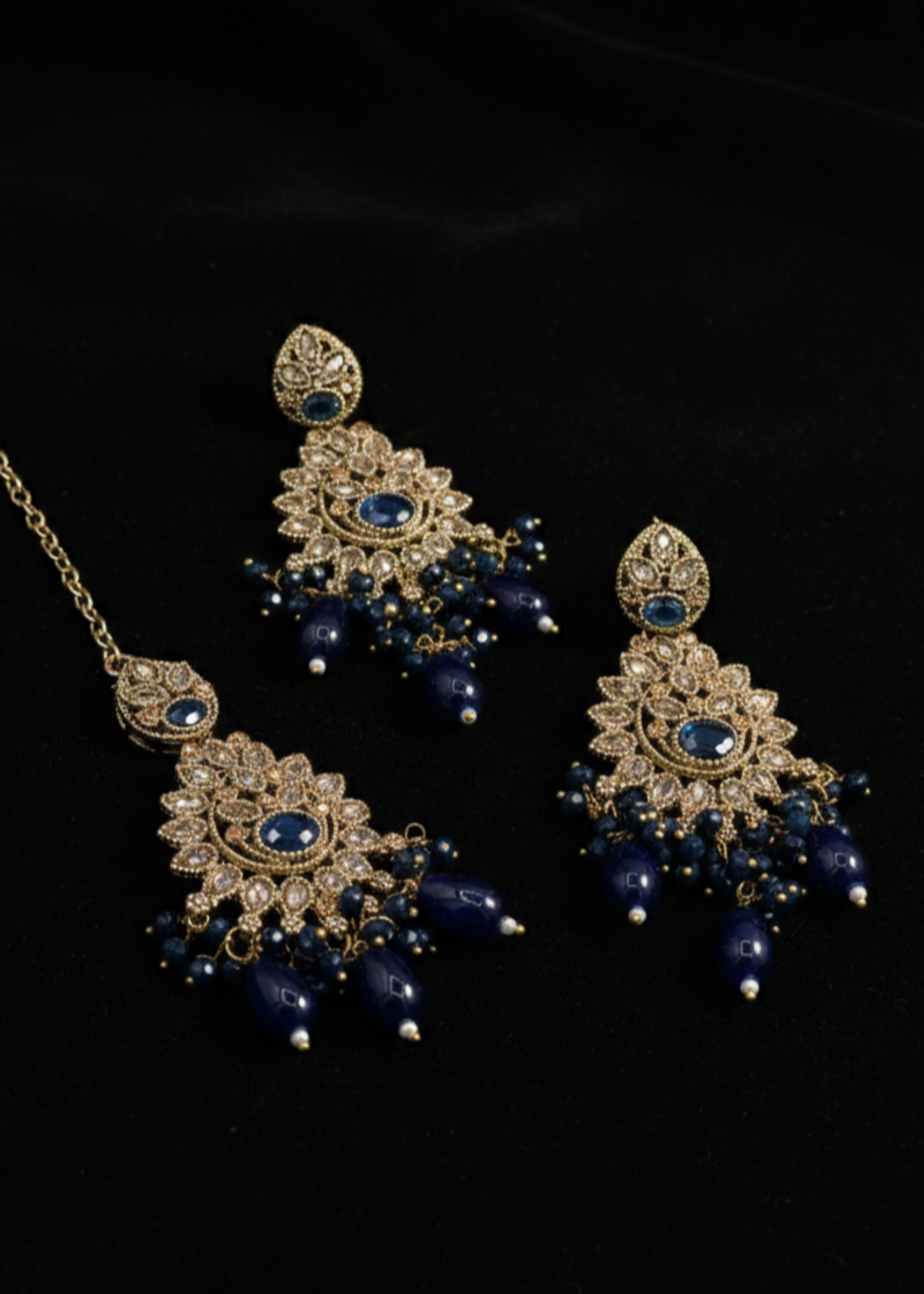 Zeba Kundan Earring & Tikka | ZAROSH JEWEL