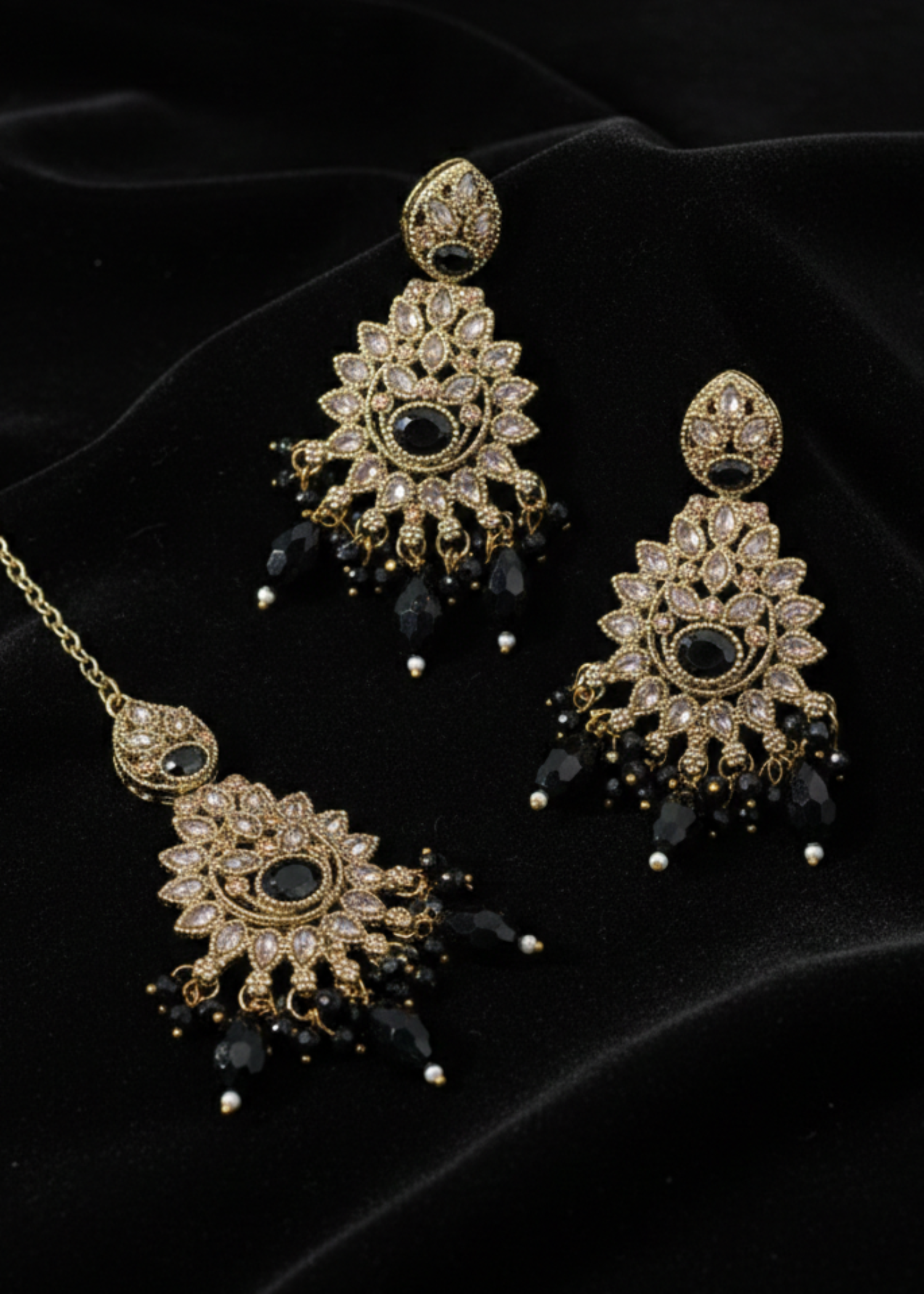 Zeba Kundan Earring & Tikka | ZAROSH JEWEL