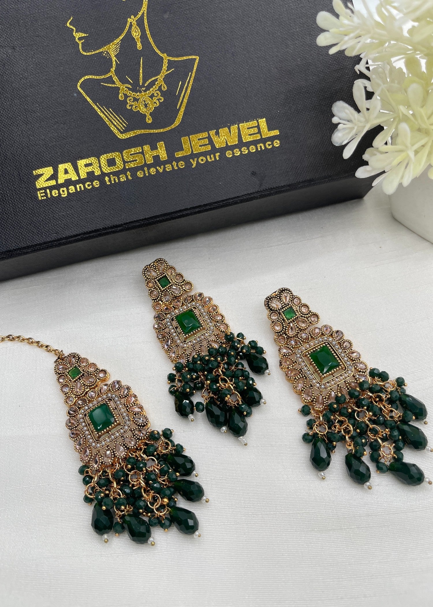Isabella Earrings Tikka | ZAROSH JEWEL