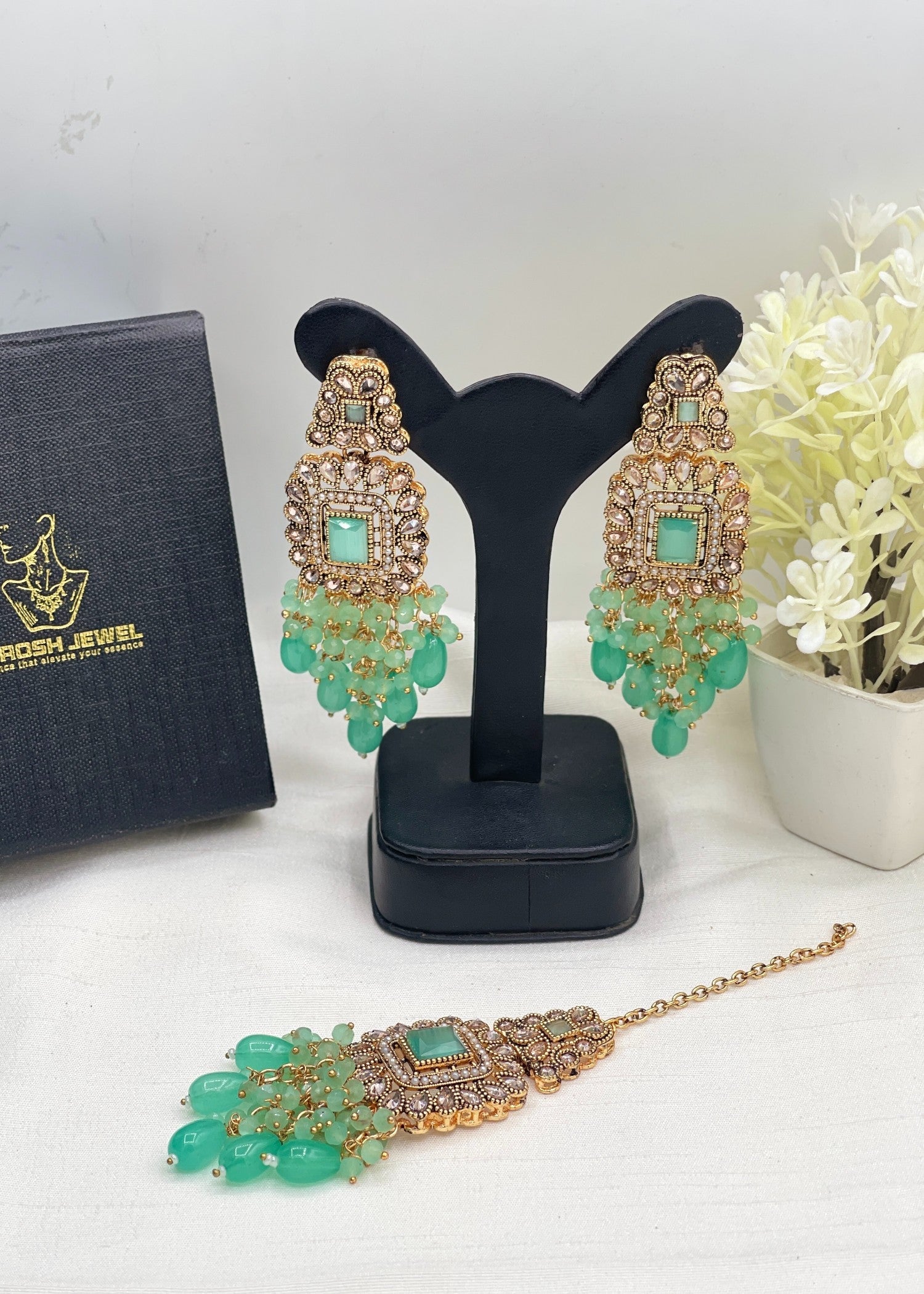 Isabella Earrings Tikka | ZAROSH JEWEL