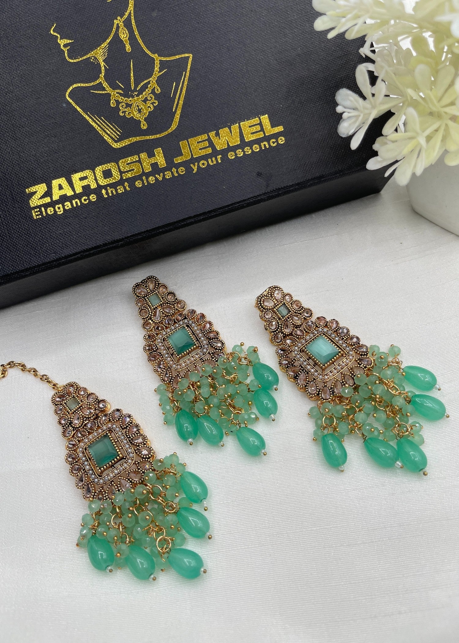 Isabella Earrings Tikka | ZAROSH JEWEL