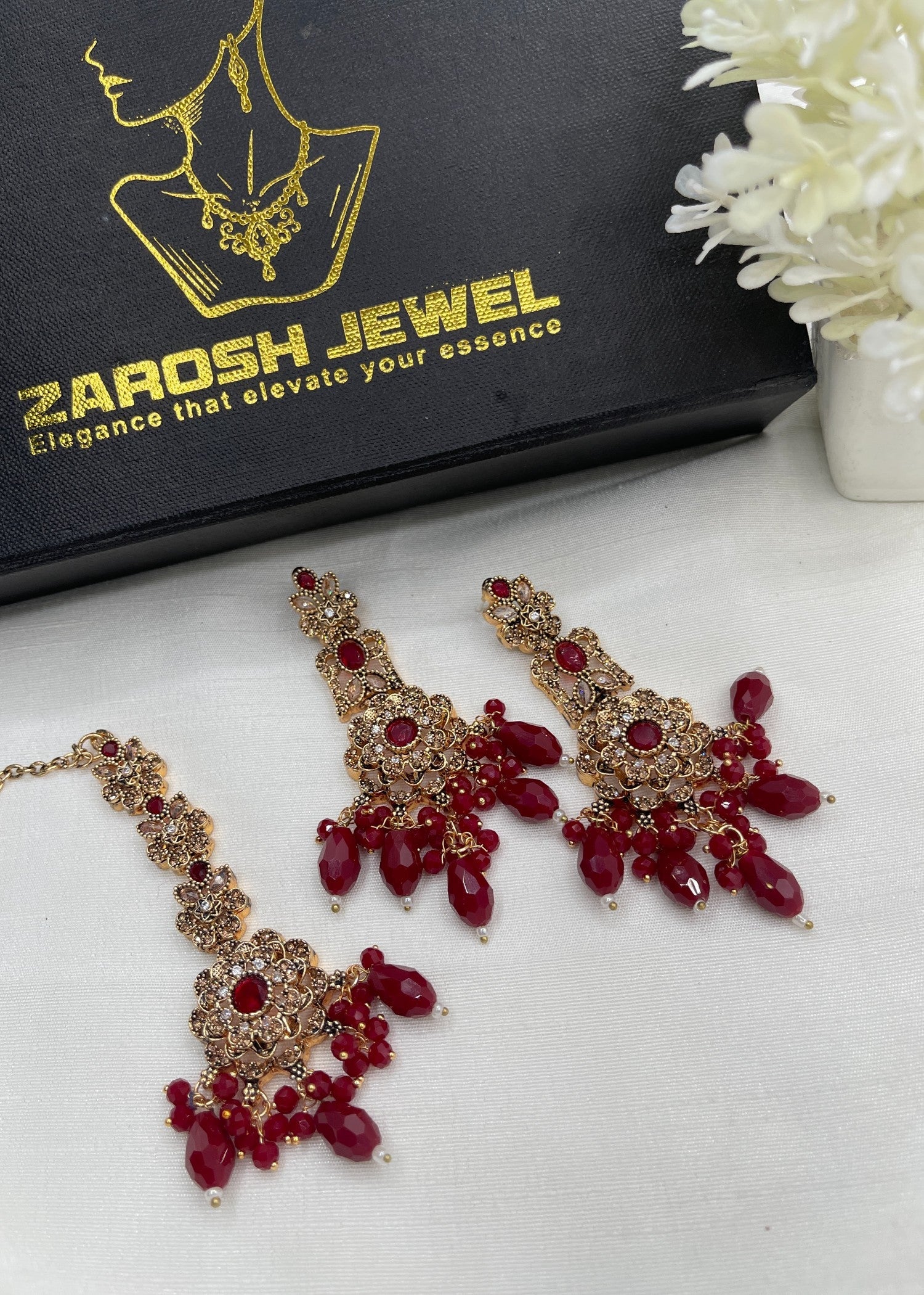 Sophia Earrings Tikka | ZAROSH JEWEL