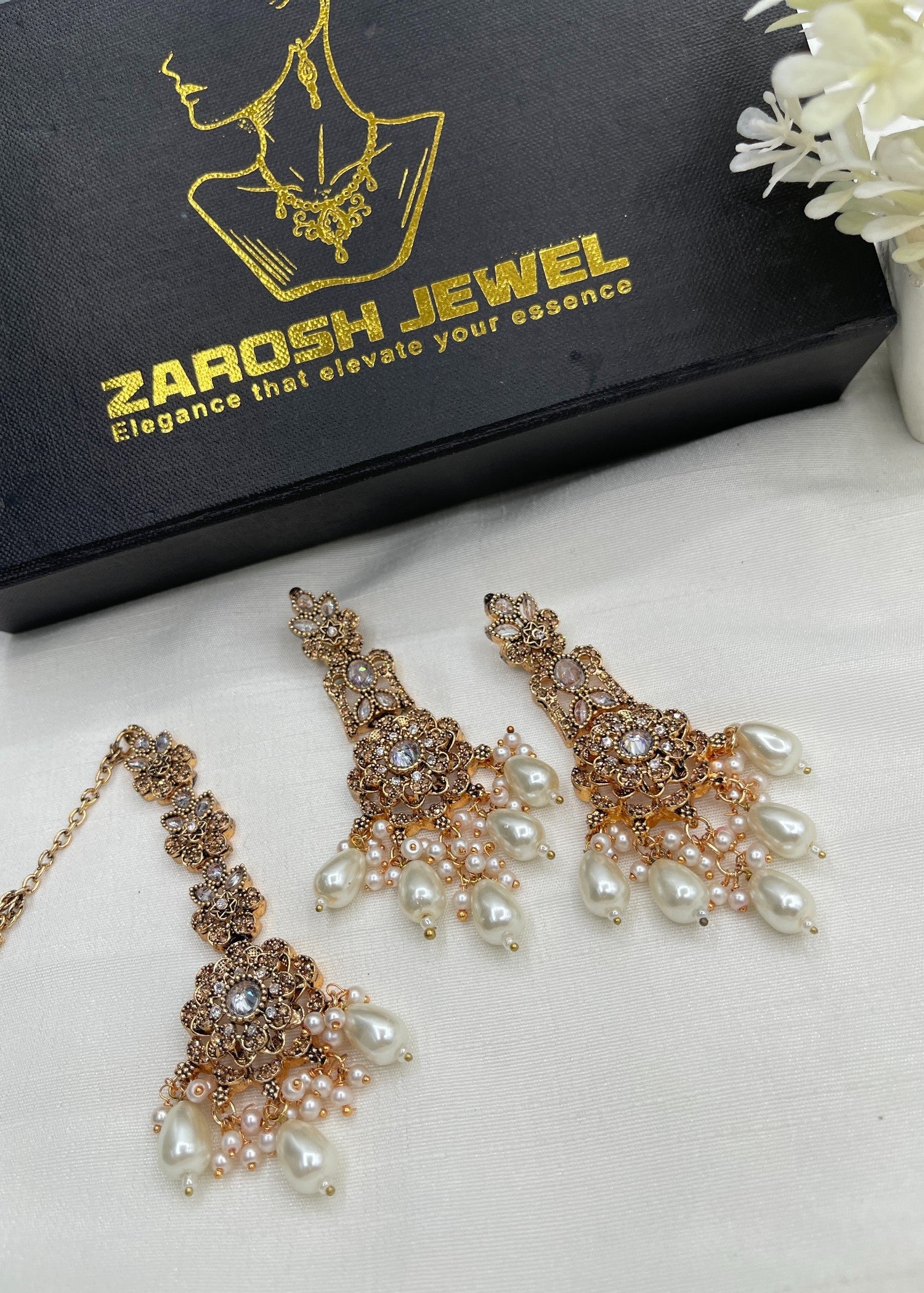 Sophia Earrings Tikka | ZAROSH JEWEL