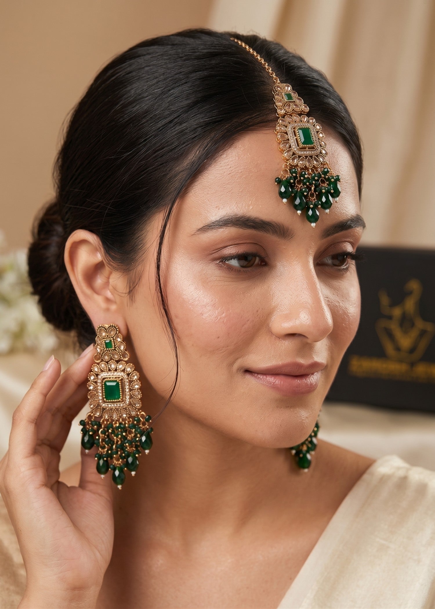 Isabella Earrings Tikka | ZAROSH JEWEL