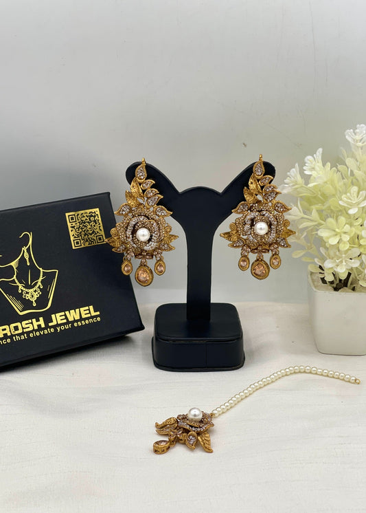 Tanzila Heritage Earring Tikka