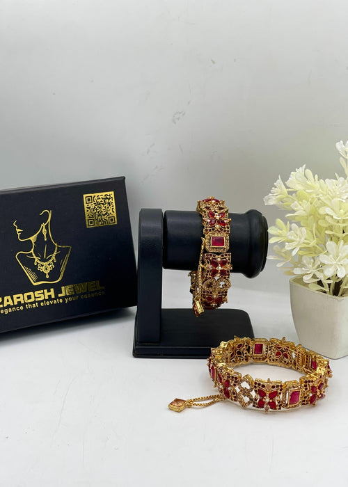 Shop the Aabis Openable Bangle Set from Zarosh Jewel