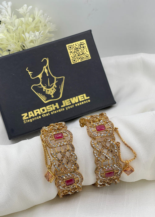 Shop the Aafia Openable Bangle Set from Zarosh Jewel