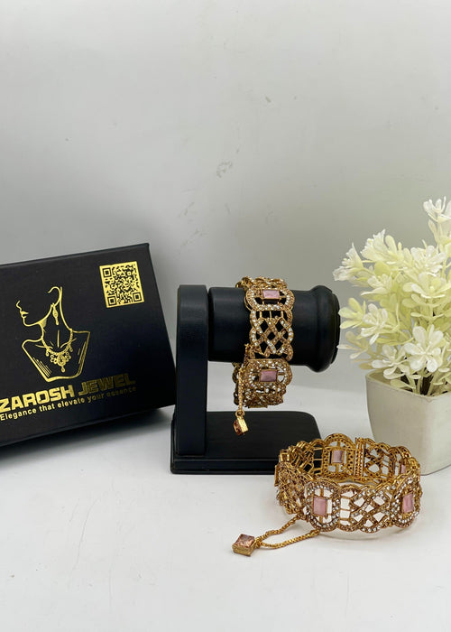 Shop the Aafia Openable Bangle Set from Zarosh Jewel