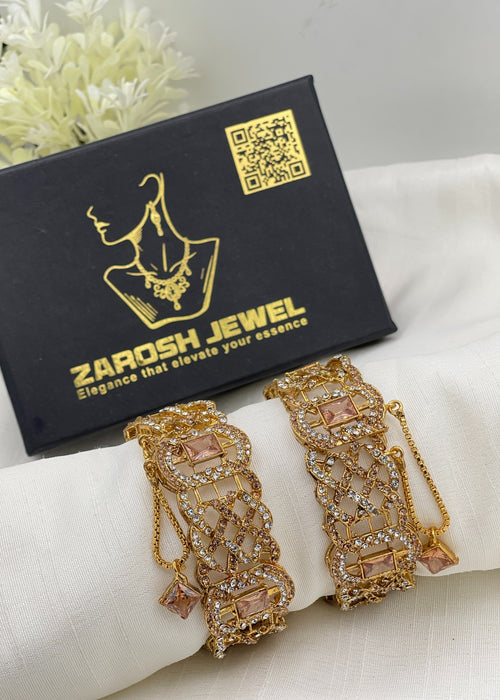 Shop the Aafia Openable Bangle Set from Zarosh Jewel