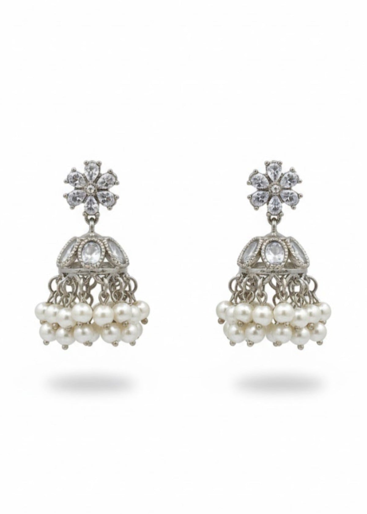 Shop the Aarzoo Pearl Mini Jhumka from Zarosh Jewel
