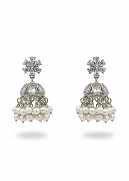 Shop the Aarzoo Pearl Mini Jhumka from Zarosh Jewel