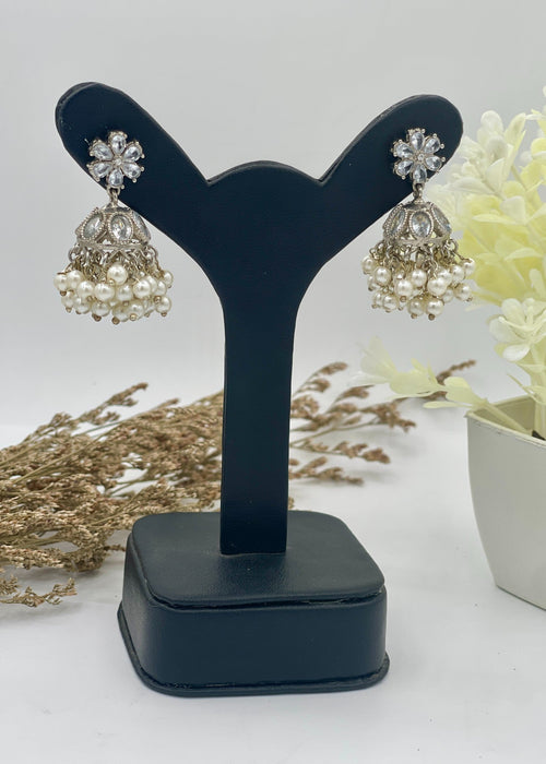 Shop the Aarzoo Pearl Mini Jhumka from Zarosh Jewel