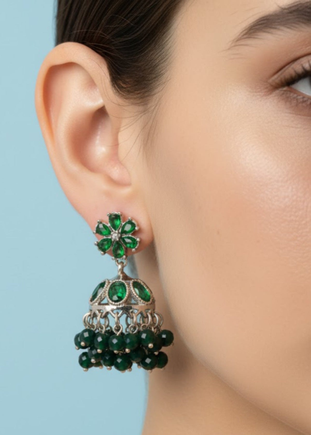 Aarzoo Pearl Mini Jhumka by Zarosh Jewel