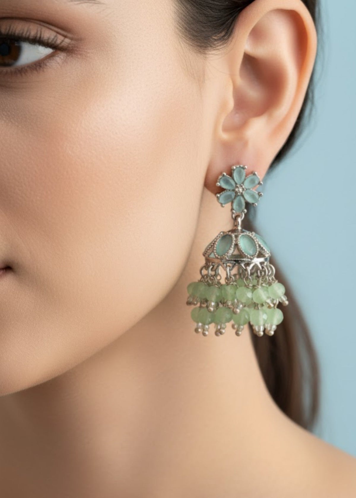 Shop the Aarzoo Pearl Mini Jhumka from Zarosh Jewel