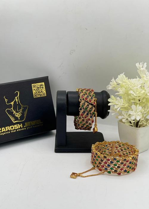 Shop the Aasimah Openable Bangle Set from Zarosh Jewel