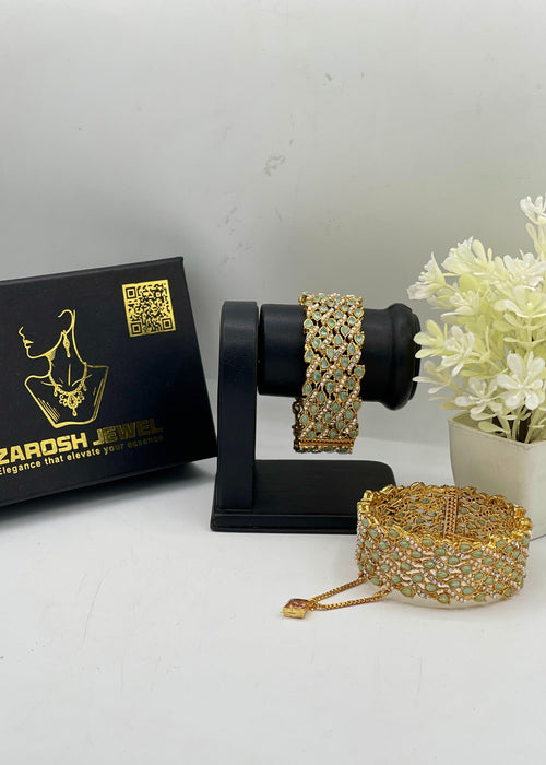Shop the Aasimah Openable Bangle Set from Zarosh Jewel